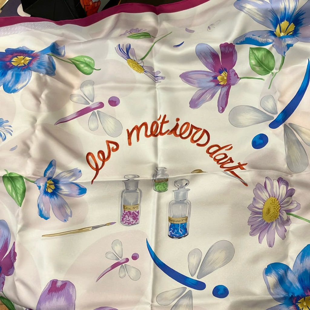New Patek Philippe Floral Silk Scarf With Artistic Design